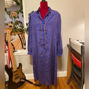 Silk-like vintage dress